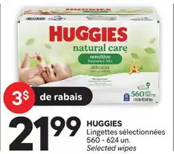 Brunet HUGGIES Lingettes sélectionnées offer