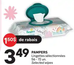 Brunet PAMPERS Lingettes sélectionnées offer