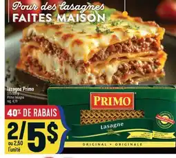 Marché Adonis Lasagne Primo | Primo lasagna offer