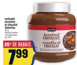 Marché Adonis Tartinade noisettes et chocolat Selection | Selection hazelnut chocolate spread offer