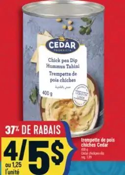 Marché Adonis TREMPETTE DE POIS CHICHES CEDAR | CEDAR CHICKPEA DIP offer