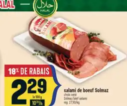 Marché Adonis Salami de boeuf Solmaz | Solmaz beef salami offer