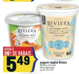 Marché Adonis Yogourt végétal Riviera | Riviera vegan yogurt offer