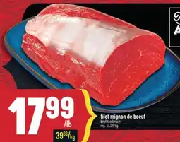Marché Adonis Filet mignon de boeuf | beef tenderloin offer