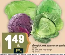 Marché Adonis chou plat, vert, rouge ou de savoie | flat, green, red or savoy cabbage offer