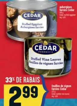 Marché Adonis Aubergines farcies Cedar | Cedar stuffed eggplant offer