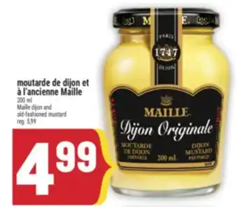 Marché Adonis MOUTARDE DE DIJON ET À L'ANCIENNE MAILLE | MAILLE DIJON AND OLD-FASHIONED MUSTARD offer
