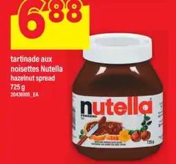 Maxi tartinade aux noisettes Nutella/hazelnut spread offer