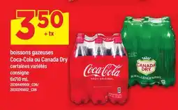 Maxi BOISSONS GAZEUSES COCA-COLA OU CANADA DRY, 6X710 ML offer