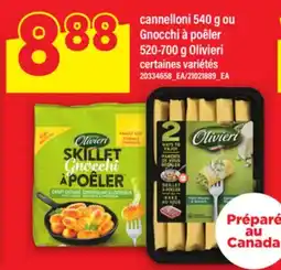 Maxi CANNELLONI 540 G OU GNOCCHI À POÊLER 520-700 G OLIVIERI offer