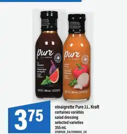 Maxi VINAIGRETTE PURE J.L. KRAFT | SALAD DRESSING, 355 mL offer