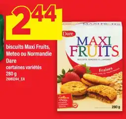 Maxi BISCUITS MAXI FRUITS, METEO OU NORMANDIE DARE, 280 G offer