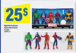Maxi FIGURINES 6 POUCES HASBRO MARVEL BASIC, 5 UNITÉS offer