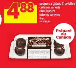 Maxi gâteau Charlottes cake poppers offer