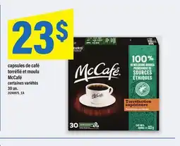 Maxi CAPSULES DE CAFÉ TORRÉFIÉ ET MOULU MCCAFÉ, 30 UN offer