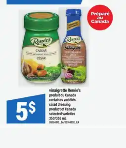 Maxi VINAIGRETTE RENÉE'S | SALAD DRESSING, 350/355 ML offer