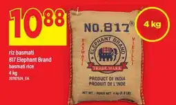 Maxi RIZ BASMATI 817 ELEPHANT BRAND | BASMATI RICE, 4KG offer