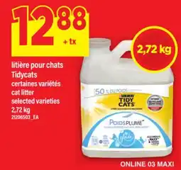 Maxi LITIÈRE POUR CHATS TIDYCATS | CAT LITTER, 2,72 kg offer