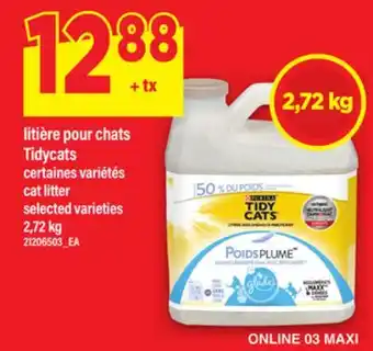 Maxi LITIÈRE POUR CHATS TIDYCATS | CAT LITTER, 2,72 kg offer