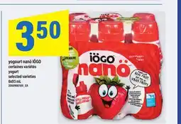 Maxi YOGOURT NANÖ IÖGO | YOGURT, 6X93 ML offer
