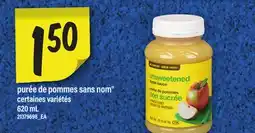 Maxi PURÉE DE POMMES SANS NOM , 620 mL offer