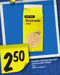 Maxi LIMONADE OU THÉ GLACÉ SANS NOM offer