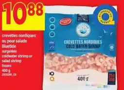 Maxi CREVETTES NORDIQUES OU POUR SALADE BLUETIDE | COLDWATER SHRIMP OR SALAD SHRIMP, 400 G offer