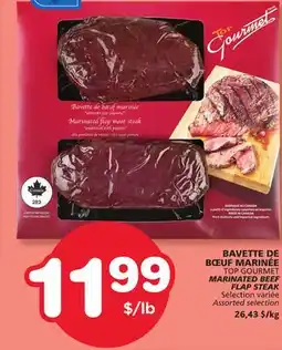 Marches Tradition TOP GOURMET MARINATED BEEF FLAP STEAK offer
