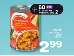Marches Tradition SOUPE COMPLIMENTS SOUP offer