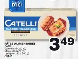 Marches Tradition Cannelloni (200 g), Manicotti (225 g), Lasagne (250 à 500 g) PASTA offer