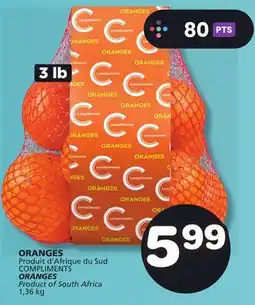 Marches Tradition COMPLIMENTS ORANGES offer