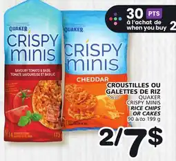 Marches Tradition QUAKER CRISPY MINIS RICE CHIPS offer
