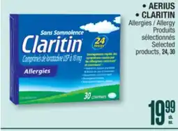 Jean Coutu AERIUS, CLARITIN Allergy Selected products offer
