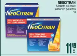 Jean Coutu NEOCITRAN Assorted pouches offer