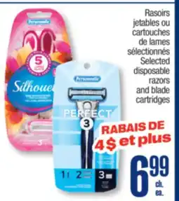 Jean Coutu PERSONNELLE Selected disposable razors and blade cartridges offer