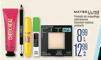 Jean Coutu MAYBELLINE NEW YORK Selected makeup products offer