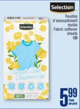 Jean Coutu SELECTION Fabric softener sheets offer