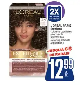 Jean Coutu L'ORÉAL PARIS Excellence Selected hair colouring products offer