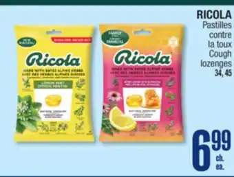 Jean Coutu RICOLA Cough lozenges offer