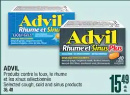 Jean Coutu ADVIL Selected cough, cold and sinus products offer