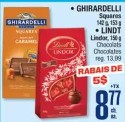 Jean Coutu GHIRARDELLI, LINDT Chocolates offer