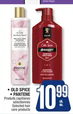 Jean Coutu OLD SPICE, PANTENE Selected hair care products offer