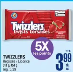 Jean Coutu TWIZZLERS Licorice offer