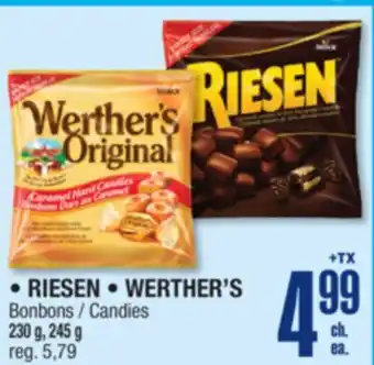 Jean Coutu RIESEN, WERTHER'S Candies offer
