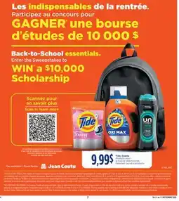 Jean Coutu TIDE, DOWNY Selected Laundry Products offer