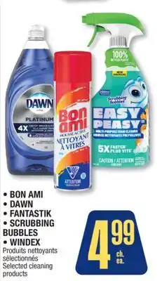 Jean Coutu BON AMI, DAWN, FANTASTIK, SCRUBBING BUBBLES, WINDEX Selected cleaning products offer