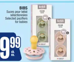 Jean Coutu BIBS Selected pacifiers for babies offer