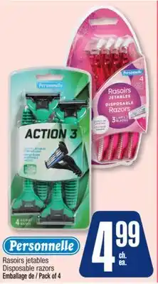 Jean Coutu PERSONNELLE Disposable razors offer
