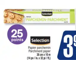 Jean Coutu SELECTION Papier parchemin offer