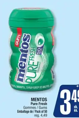Jean Coutu MENTOS Pure Fresh Gums offer